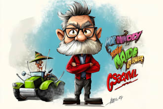make a cartoon character design
