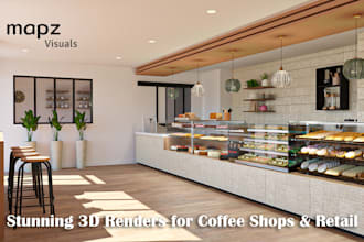 create stunning commercial 3d renderings for retail spaces