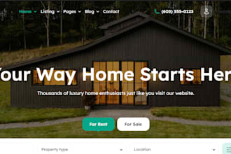 create real estate realtor property agent brokerage agent website development