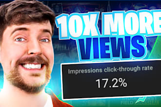 do high quality finance or trading youtube thumbnail editing