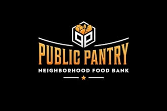 design vintage community food bank logo