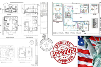 stamp architectural and construction drawings engineering drawing blueprint