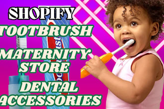 build toothbrush shopify store dental accessories website medical website SEO