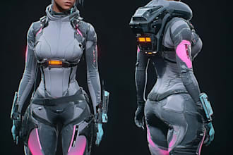 do star wars, game character or sci fi game character art