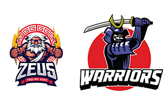 create esport mascot fitness martial art logo