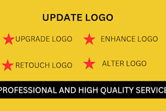update, upgrade, enhance, retouch or alter your existing logo