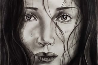 draw customize pencil sketches portraits pets and more