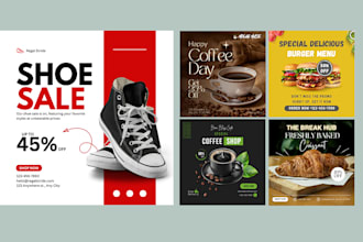 design social media posts and covers for facebook, linkedin