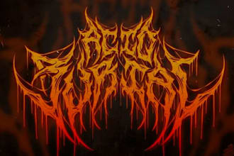 do a metal,hardcore,heavy metal, black metal band logo
