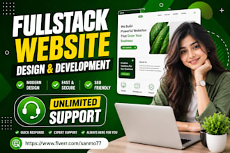 build custom website as full stack website developer, website development