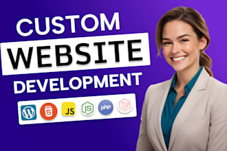 do custom website design php laravel or wrordpress website full stack developer