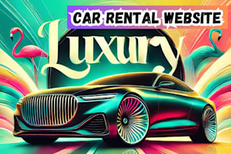 design car rental website, car auto detailing website, taxi booking website