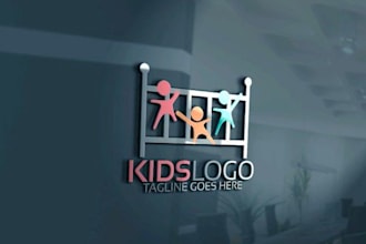 design childcare daycare education school baby store children toyshop kids logo