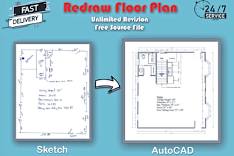 redraw floor plan in autocad quickly and accurately
