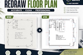 redraw floor plan in autocad quickly and accurately