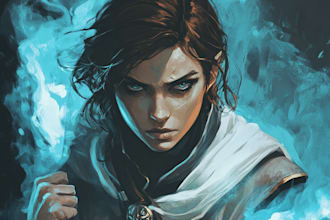 make a dnd character art and dnd character art