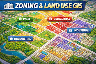 perform gis data processing and analysis for zoning