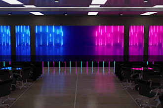 create 3d stage designs for concerts, carnivals, exhibitions, corporate events