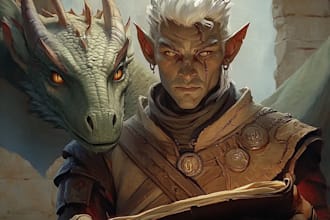 do a dnd character art and dnd character fanart