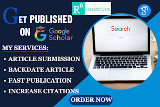 write and publish research article, backdate in google scholar indexed journal