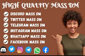 do instagram mass dm facebook mass dm telegram mass dm outreach instagram dms