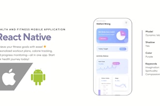 develop fitness app health app react native mobile app android and ios
