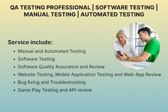 software qa testing, beta test, steam game, apps and website manual testing