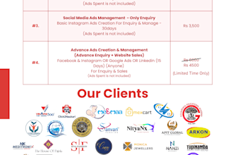 do fb and insta ads with best charges