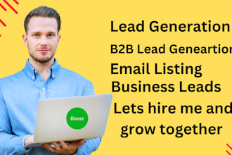 linkedin sales navigator b2b lead generation email list building lead gen