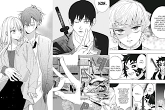 make manga comic book, motion comic nsfw manga page comic page art illustration