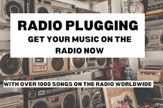 do radio plugging for your song and send it to radios