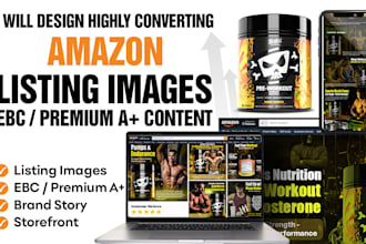 create amazon listing, a plus content, ebc and brand story that converts