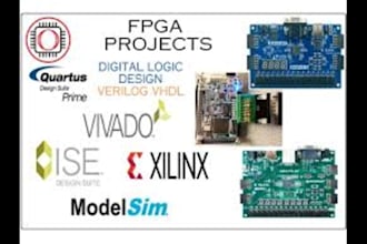 do vhdl programming, verilog on fgpa using xilinx, vivado, quartus, modelsim
