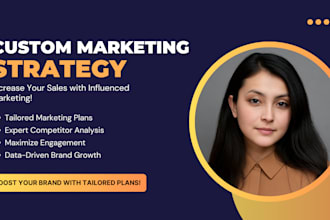create a customized marketing strategy to grow your brand