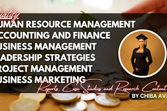 do your business case study analysis, research and summaries