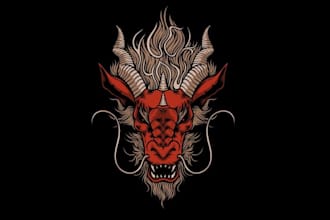design high quality dragon logo