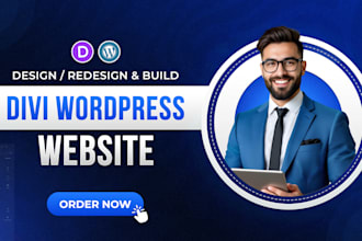 create divi wordpress website with divi builder