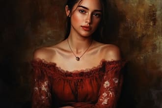 turn your photos into realistic digital oil painting