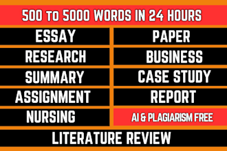 do case study analysis, apa paper, assignment, research and summary writing