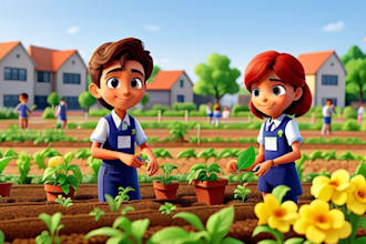 write amazing children story with cute illustrations, picture book illustration