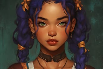 do a dnd character art and dnd character art
