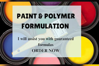 develop a paint formulation, polymer, color products, and chemical products