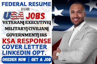 craft federal, military, veteran, executive, government, ats resume for usajobs