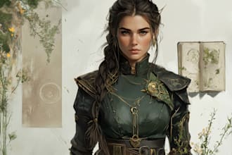create a dnd character art and dnd art, oc art