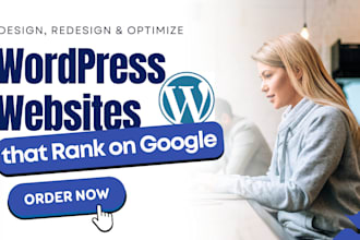 build SEO optimized wordpress website and rank it 1st page on google