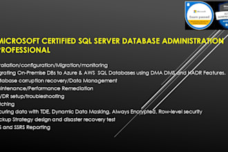 professional sql server database administration