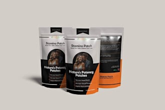 create product label design and supplement label design