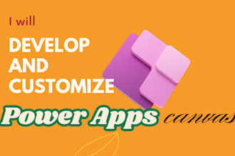 develop and customize microsoft powerapps canvas app