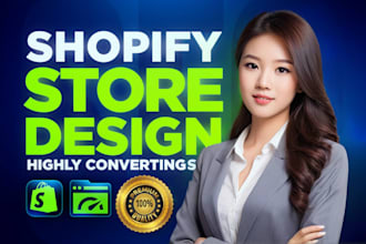 build shopify store or dropshipping ecommerce store