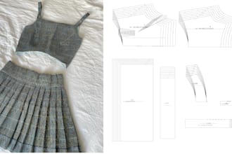 make clothing sewing pattern and pattern grading